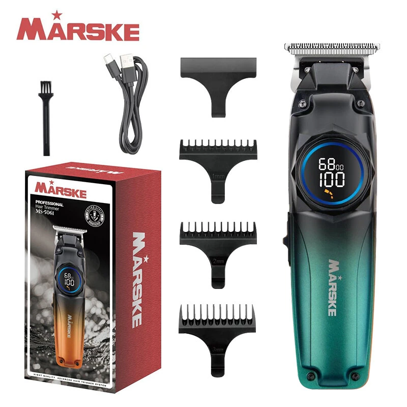 (image for) MARSKE MS-5601 Hair Clipper for Men With Fade Design LED Display Cordless USB Rechargeable Stainless Steel Blades 1800mAh Battery
